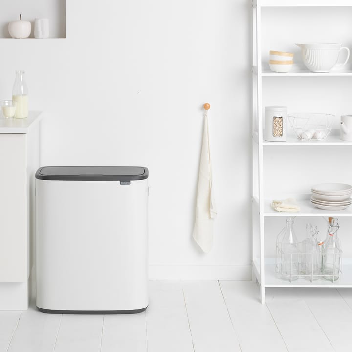 Bo touch bin 60 L, Wit Brabantia