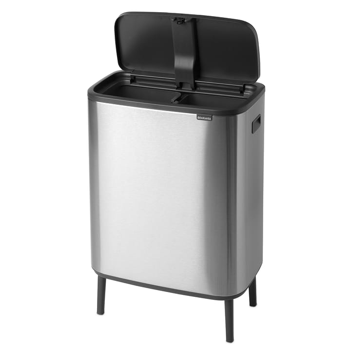Bo touch bin high 2x30 L, Mat geborsteld staal Brabantia