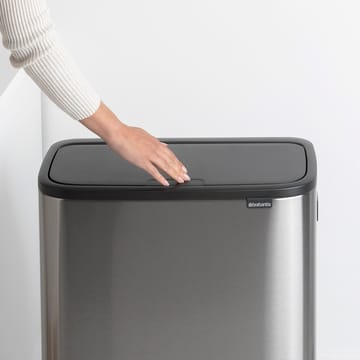 Bo touch bin high 2x30 L - Mat geborsteld staal - Brabantia