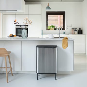 Bo touch bin high 2x30 L - Mat geborsteld staal - Brabantia