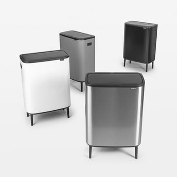 Bo touch bin high 2x30 L - Mat geborsteld staal - Brabantia