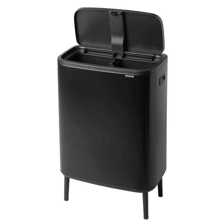 Bo touch bin high 2x30 L, Mat zwart Brabantia