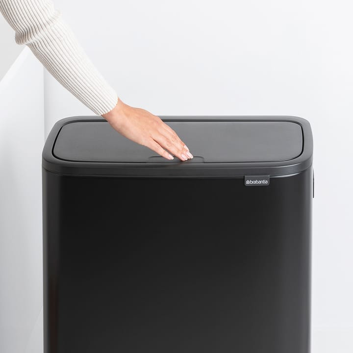 Bo touch bin high 2x30 L, Mat zwart Brabantia