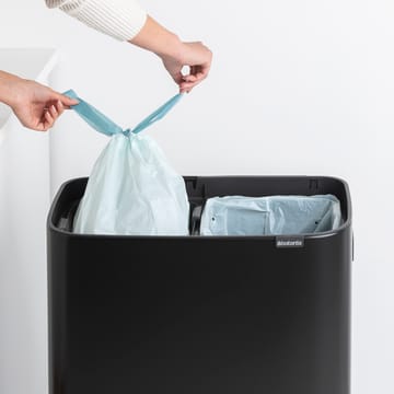 Bo touch bin high 2x30 L - Mat zwart - Brabantia