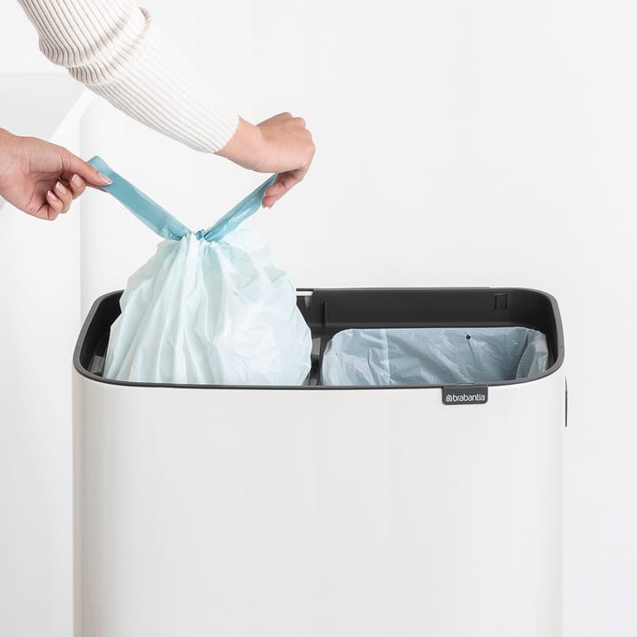 Bo touch bin high 2x30 L, Wit Brabantia