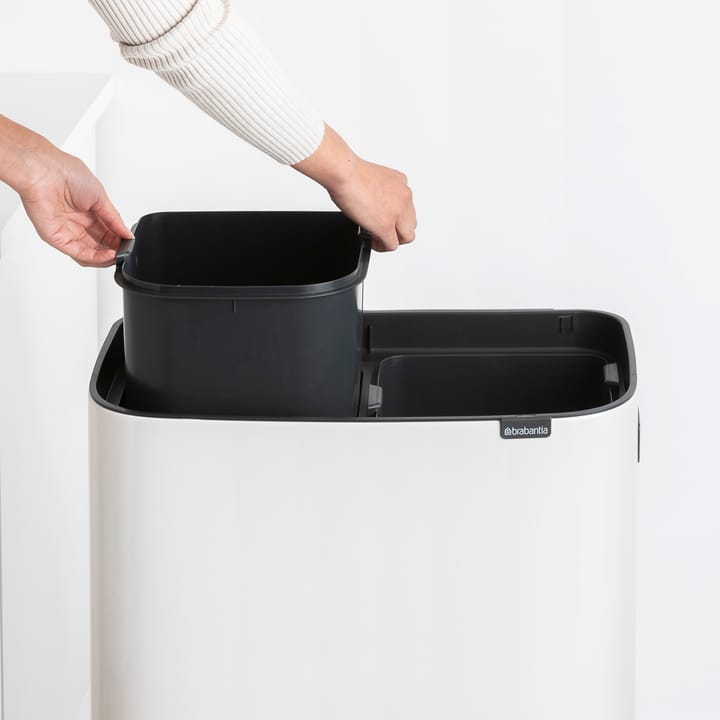 Bo touch bin high 2x30 L, Wit Brabantia