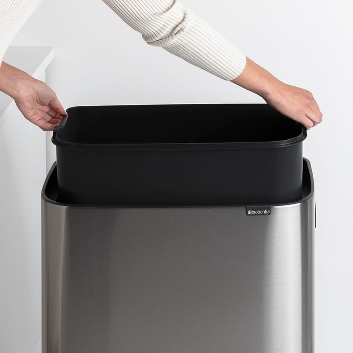 Bo touch bin high 60 L, Mat-geborsteld staal Brabantia
