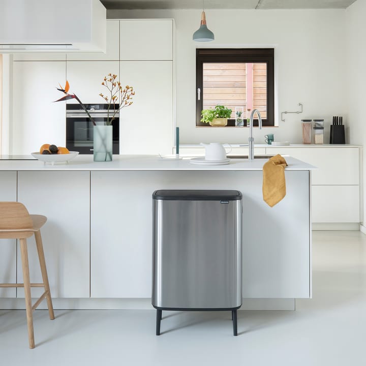 Bo touch bin high 60 L, Mat-geborsteld staal Brabantia