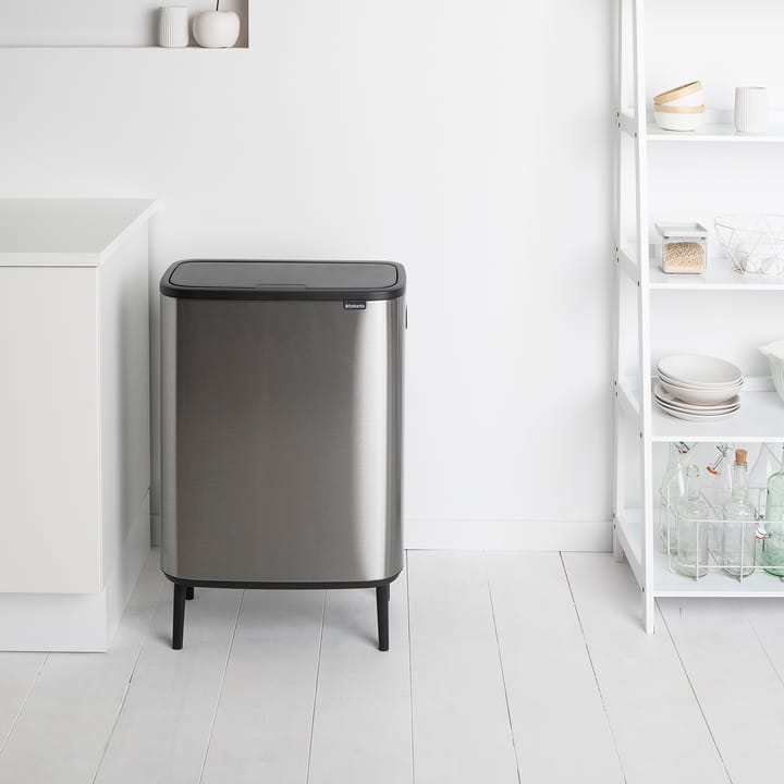 Bo touch bin high 60 L, Mat-geborsteld staal Brabantia