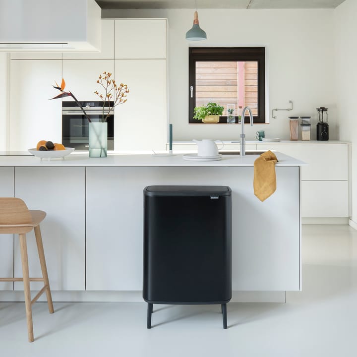 Bo touch bin high 60 L, Mat zwart Brabantia