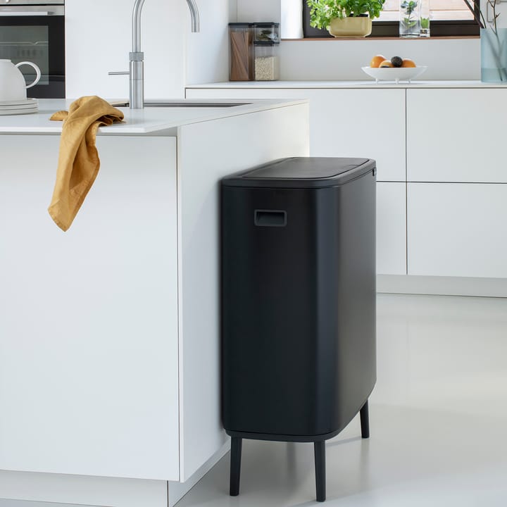 Bo touch bin high 60 L, Mat zwart Brabantia