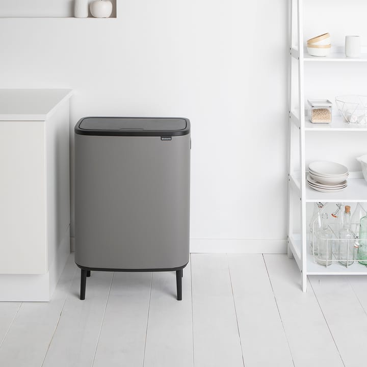 Bo touch bin high 60 L - Mineral concrete grey - Brabantia