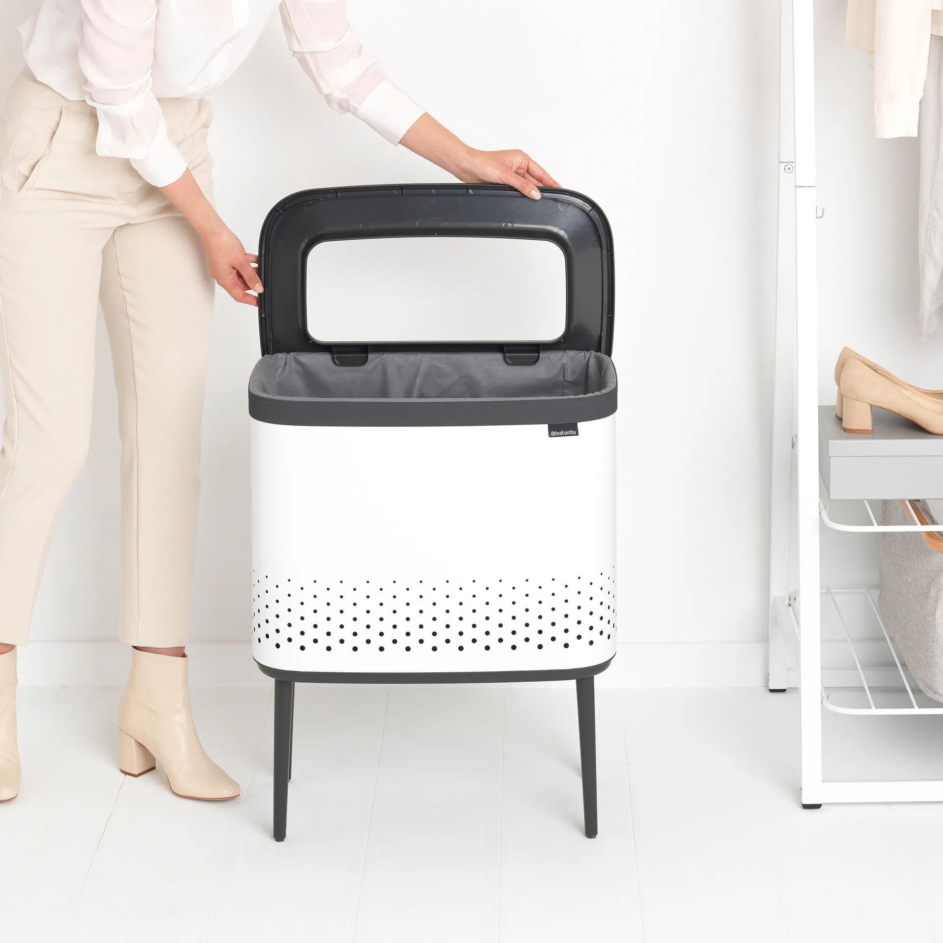 Bo wasmand 60 L, Wit Brabantia