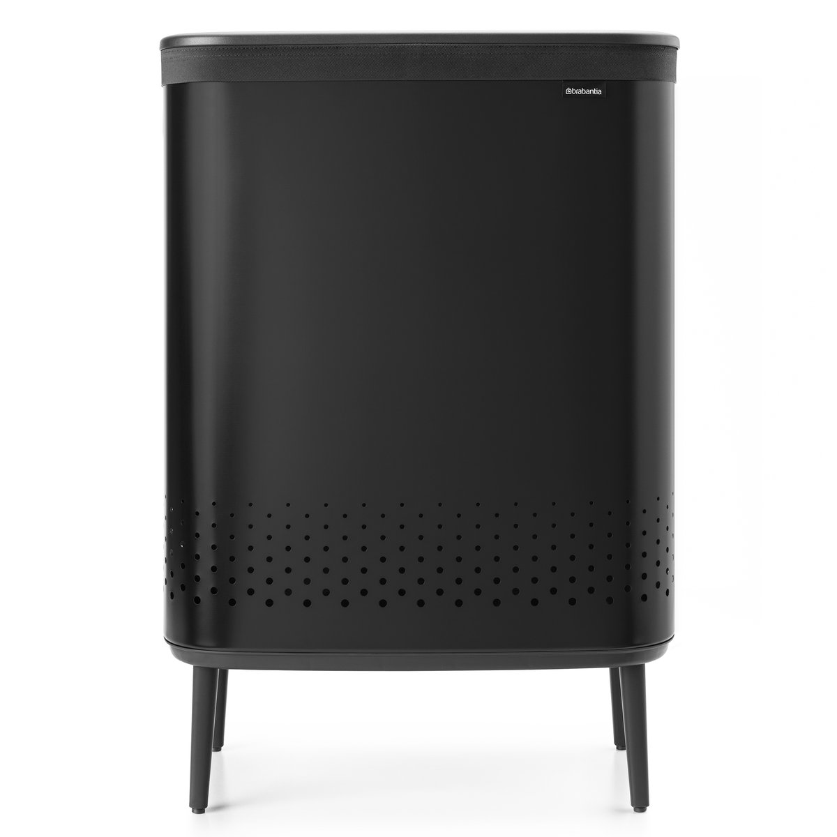 Brabantia Bo wasmand high 2x45 L Matzwart | Scandinavisch Interieur | Wasmanden | Zwart