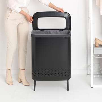 Bo wasmand high 2x45 L - Matzwart - Brabantia
