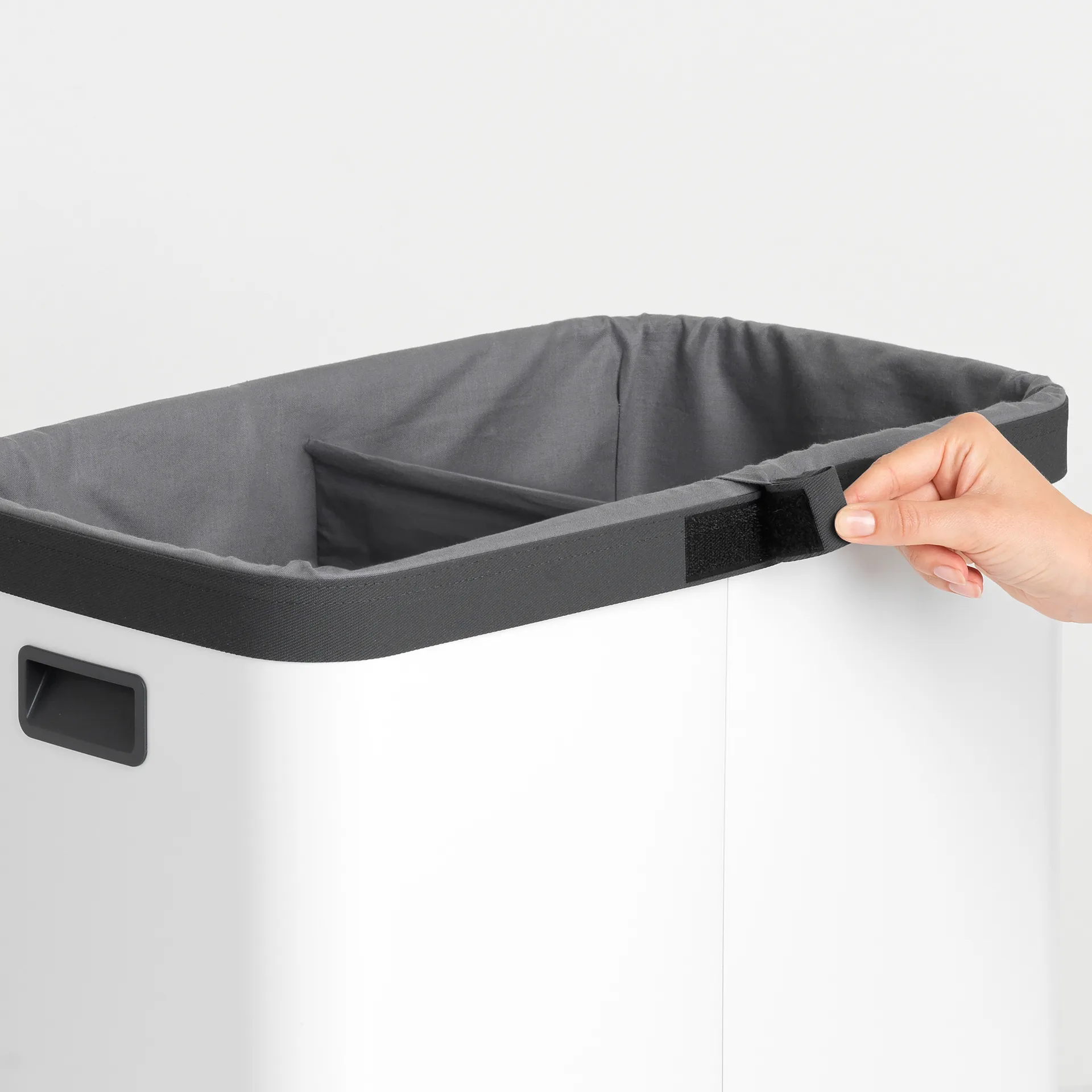 Bo wasmand high 2x45 L, Wit Brabantia