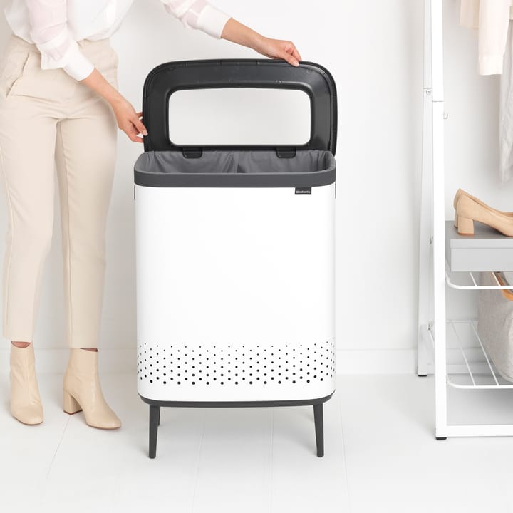 Bo wasmand high 2x45 L, Wit Brabantia