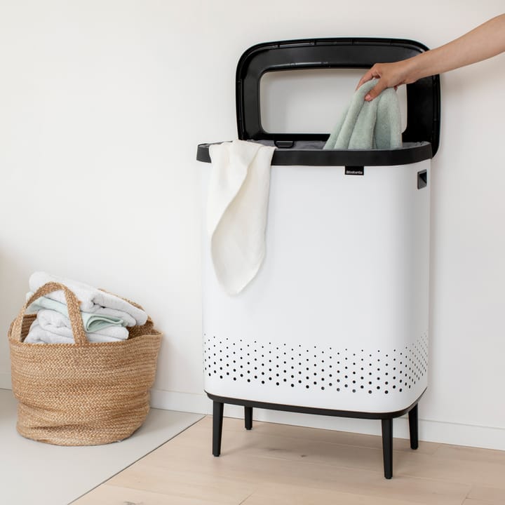Bo wasmand high 2x45 L, Wit Brabantia