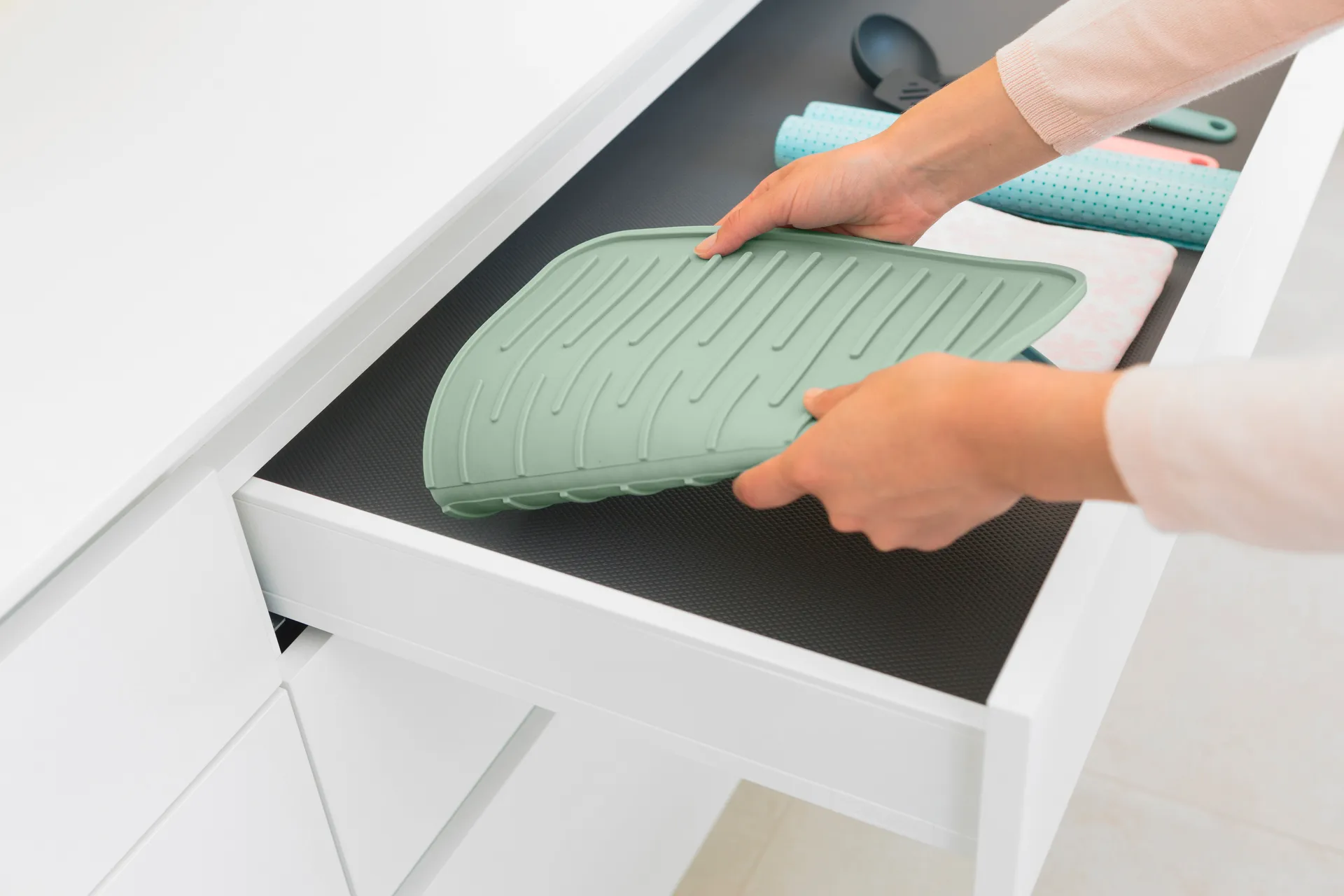 Brabantia afdruipmat siliconen, Jade green Brabantia