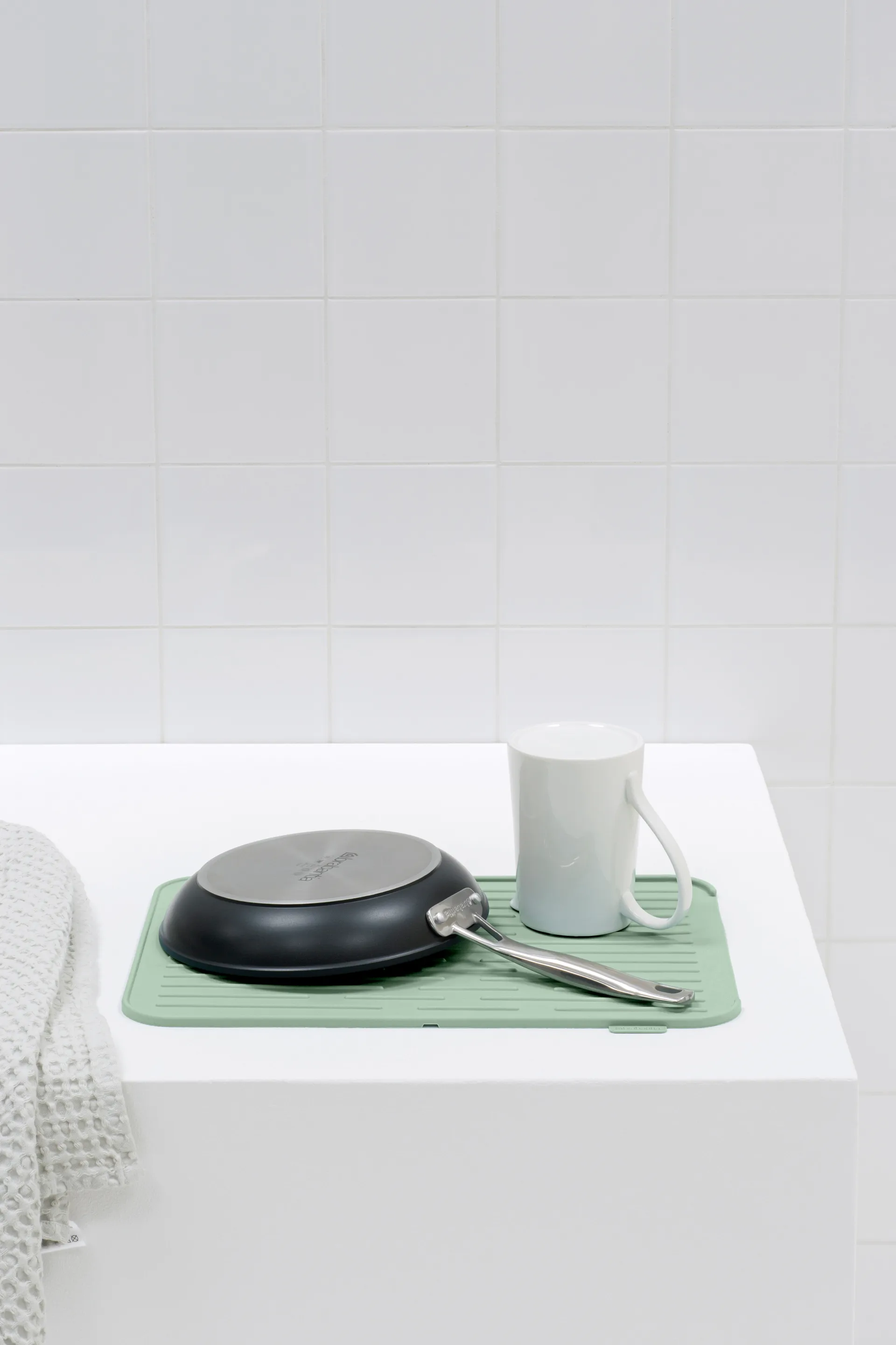 Brabantia afdruipmat siliconen, Jade green Brabantia