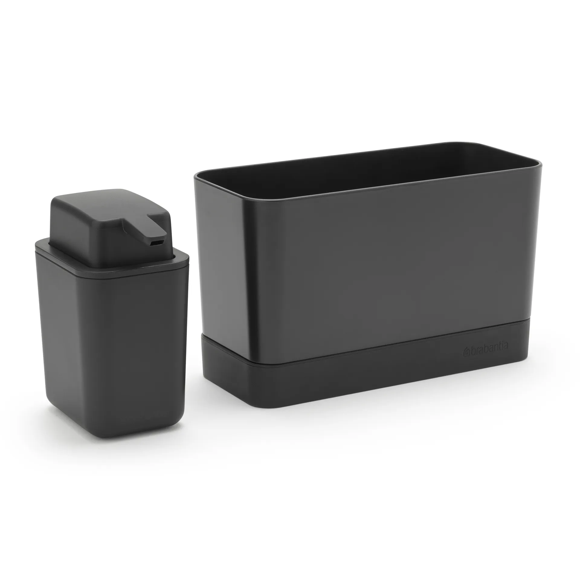 Brabantia gootsteenorganizer met zeeppomp, Donkergrijs Brabantia