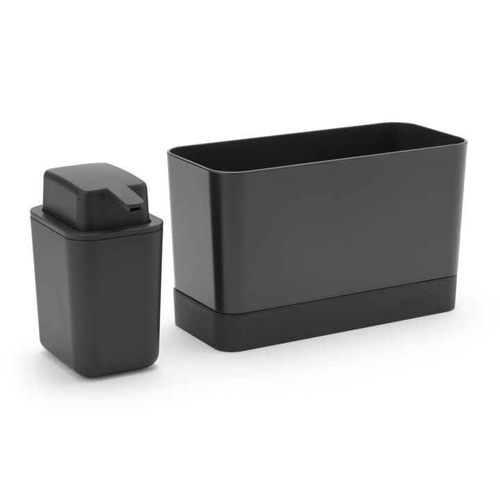 Brabantia gootsteenorganizer met zeeppomp, Donkergrijs Brabantia