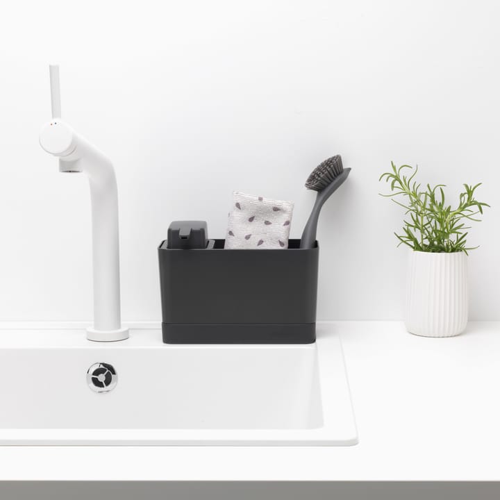 Brabantia gootsteenorganizer met zeeppomp, Donkergrijs Brabantia