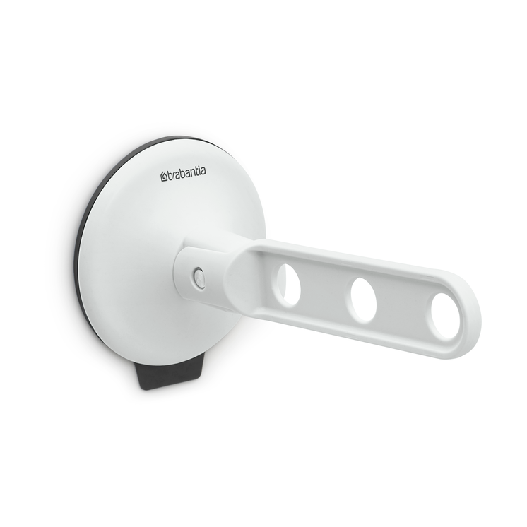 Brabantia inklapbare kledinghaak met zuignap Lichtgrijs