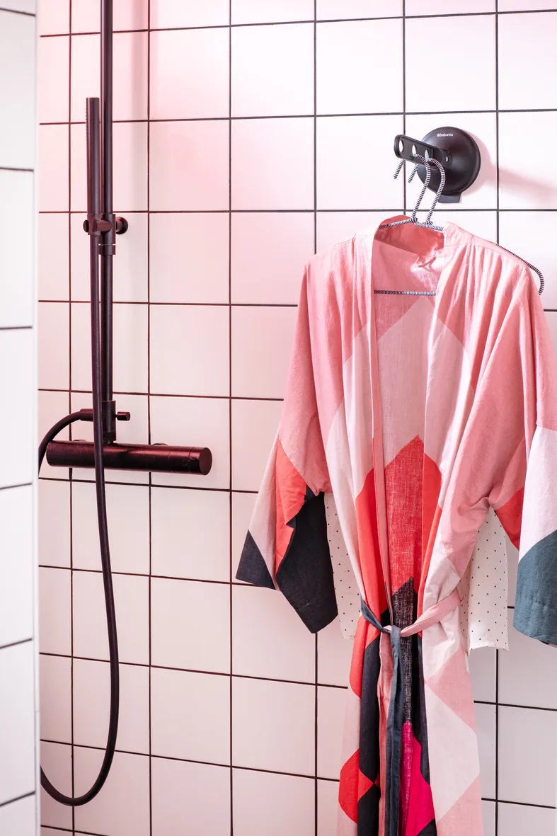 Brabantia inklapbare kledinghaak met zuignap, Zwart Brabantia