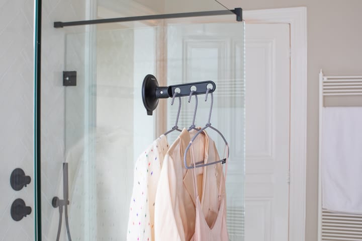 Brabantia inklapbare kledinghaak met zuignap, Zwart Brabantia