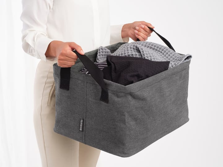 Brabantia opvouwbare wasmand 35 L, Pepper Black Brabantia