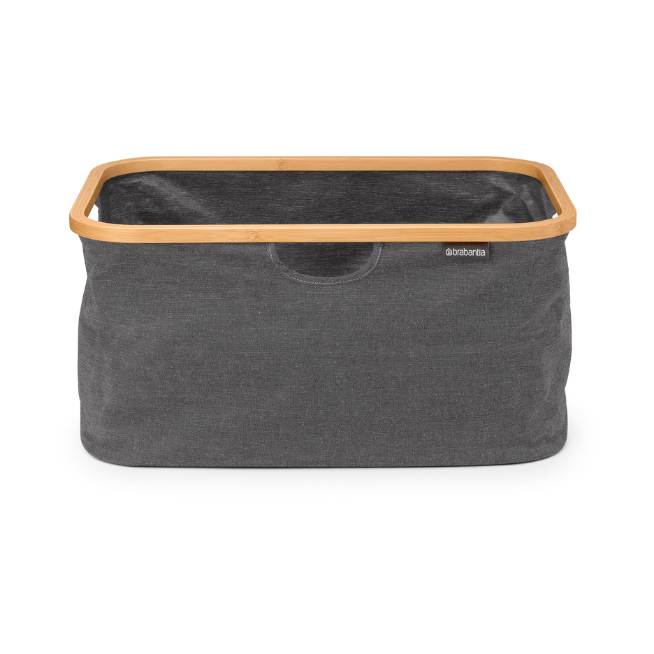 Brabantia opvouwbare wasmand 40 L Pepper Black | Scandinavisch Interieur | Wasmanden | Zwart