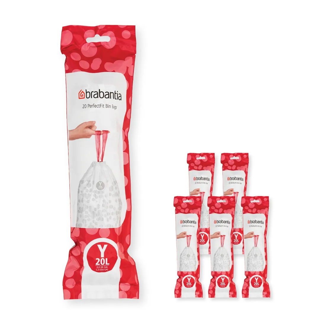 Brabantia PerfectFit afvalzak 120 zakken, Model Y, 20 l Brabantia