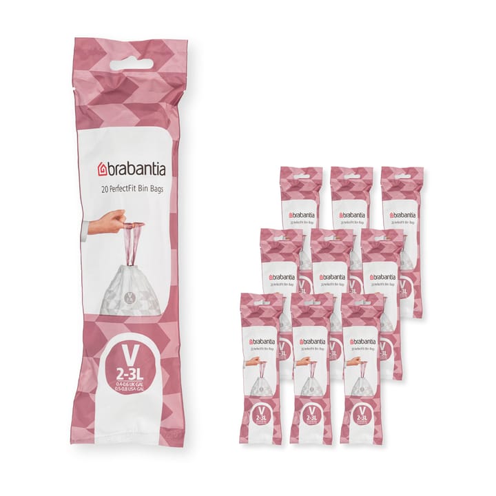 Brabantia PerfectFit afvalzak 200 zakken, Model V, 2-3 l Brabantia