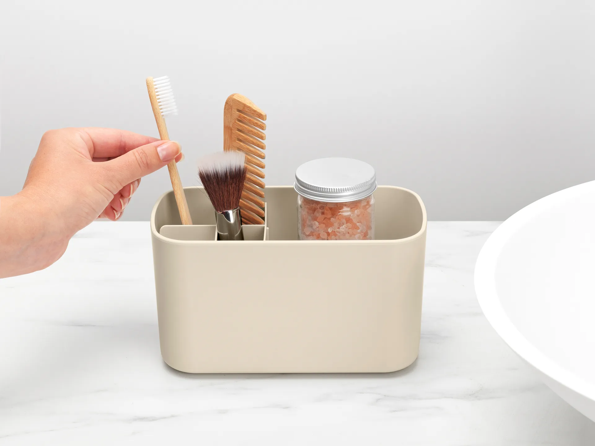 Brabantia ReNew badkamer caddy, Soft Beige Brabantia