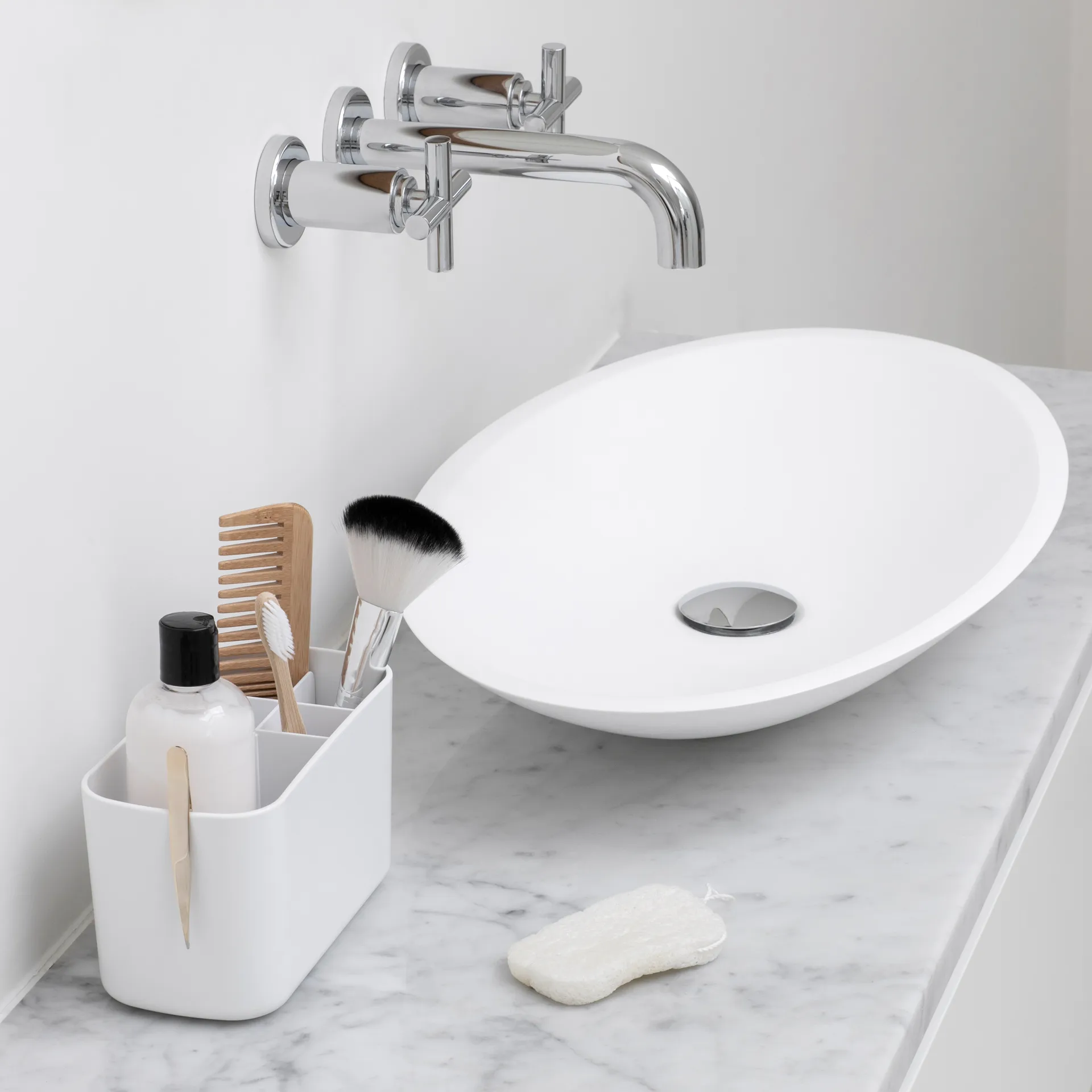 Brabantia ReNew badkamer caddy, Wit Brabantia