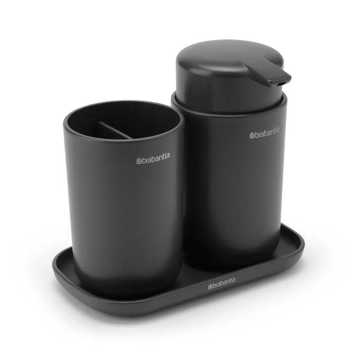 Brabantia ReNew badkameraccessoireset 3-delig - Donkergrijs - Brabantia