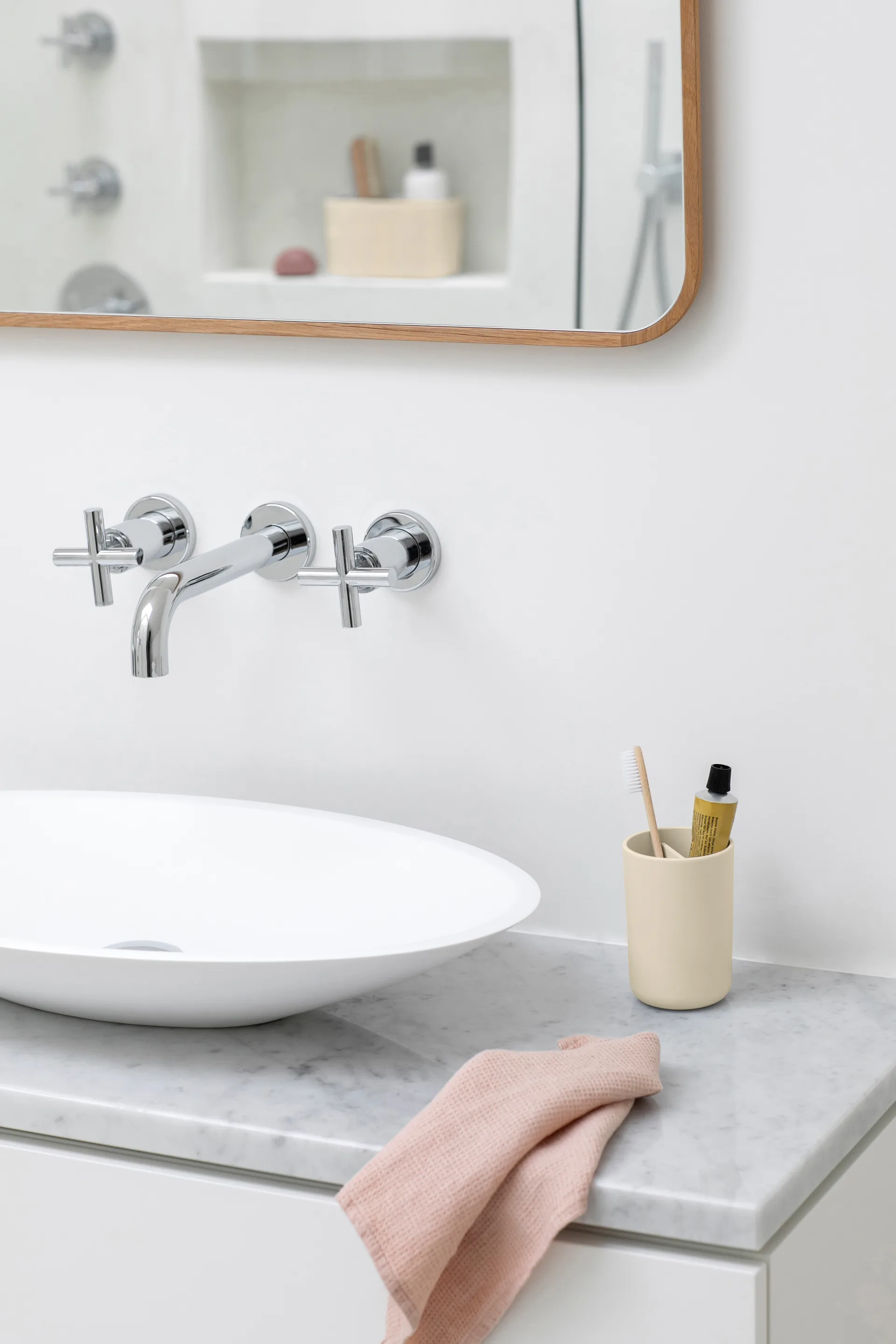 Brabantia ReNew tandenborstelhouder, Soft Beige Brabantia