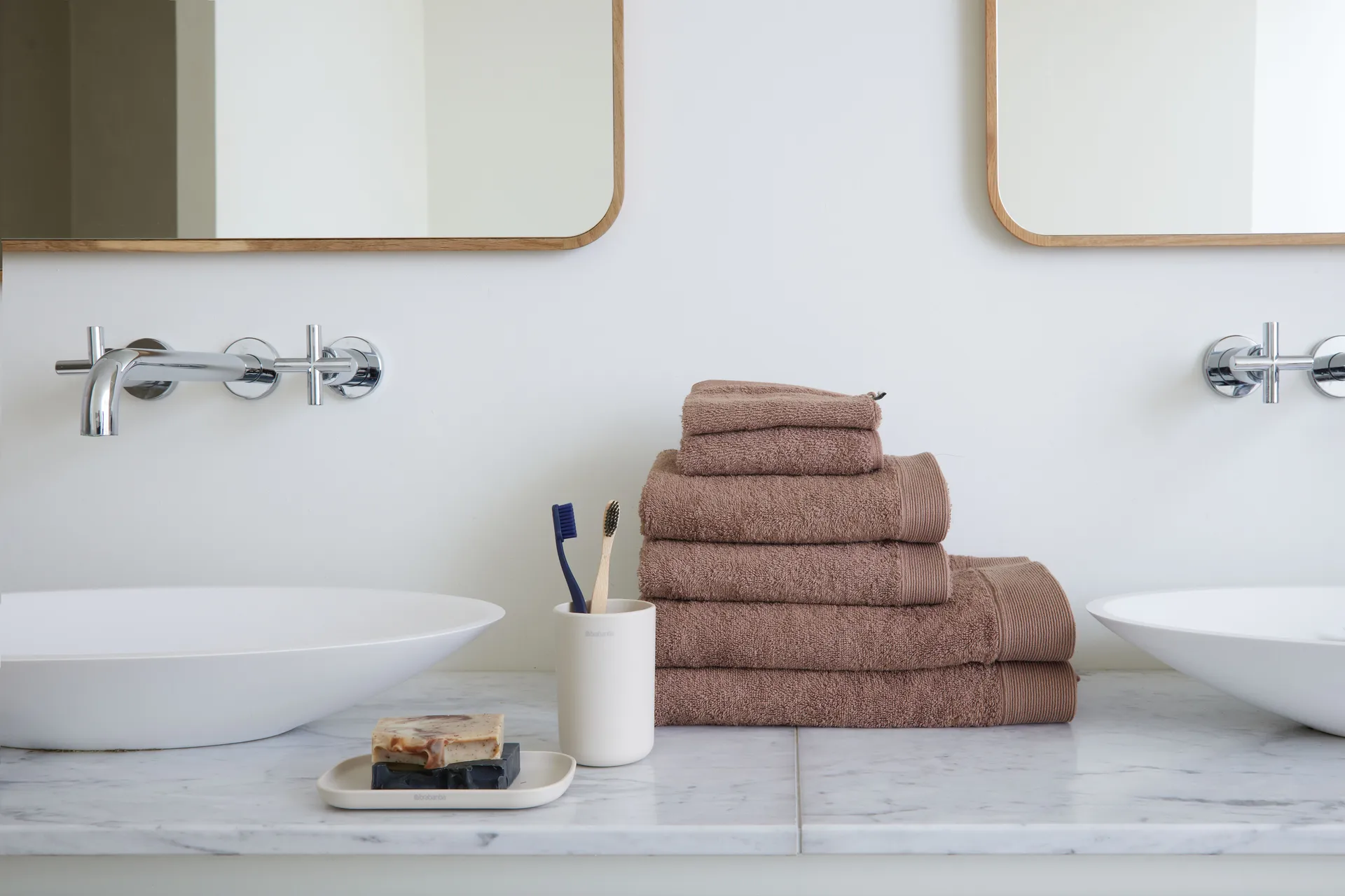 Brabantia ReNew tandenborstelhouder, Soft Beige Brabantia