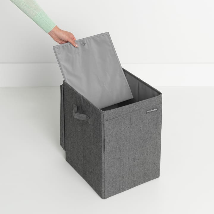 Brabantia stapelbare wasmand 35 l., Donkergrijs Brabantia