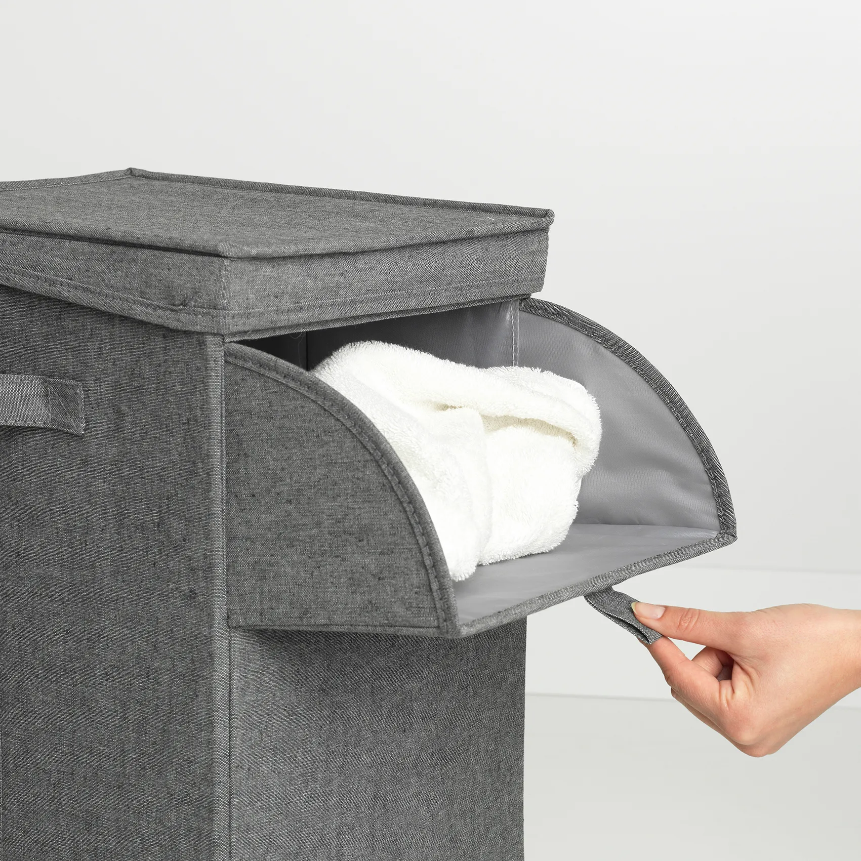 Brabantia stapelbare wasmand 35 l., Donkergrijs Brabantia