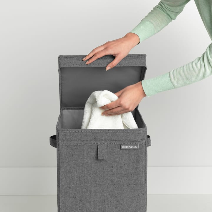Brabantia stapelbare wasmand 35 l., Donkergrijs Brabantia