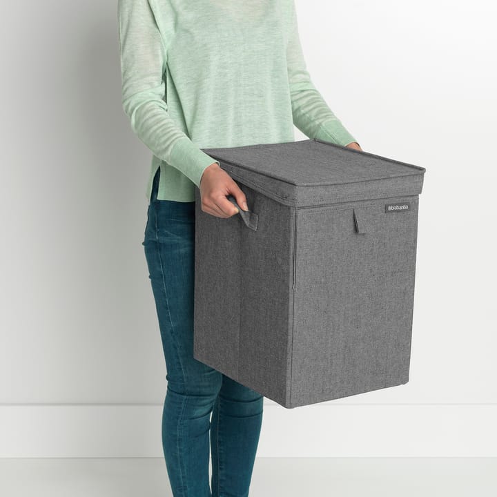 Brabantia stapelbare wasmand 35 l., Donkergrijs Brabantia