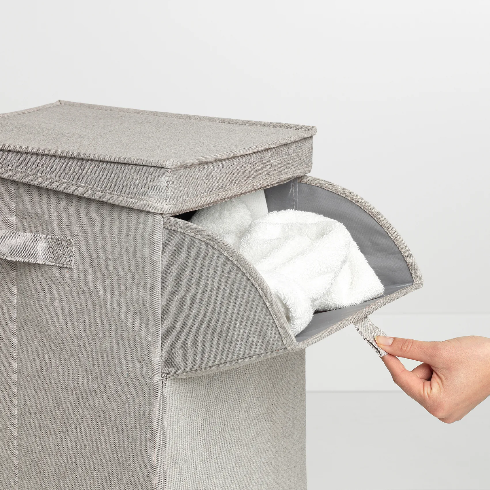 Brabantia stapelbare wasmand 35 l., Lichtgrijs Brabantia