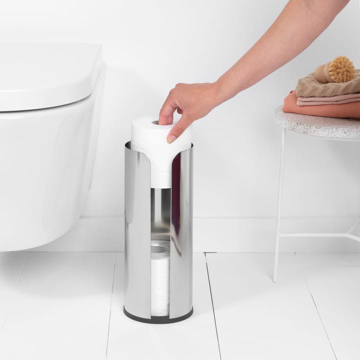 Brabantia toiletpapierhouder voor 3 rollen, Brilliant steel Brabantia