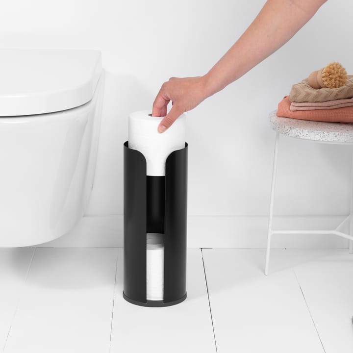 Brabantia toiletpapierhouder voor 3 rollen, Matt black Brabantia