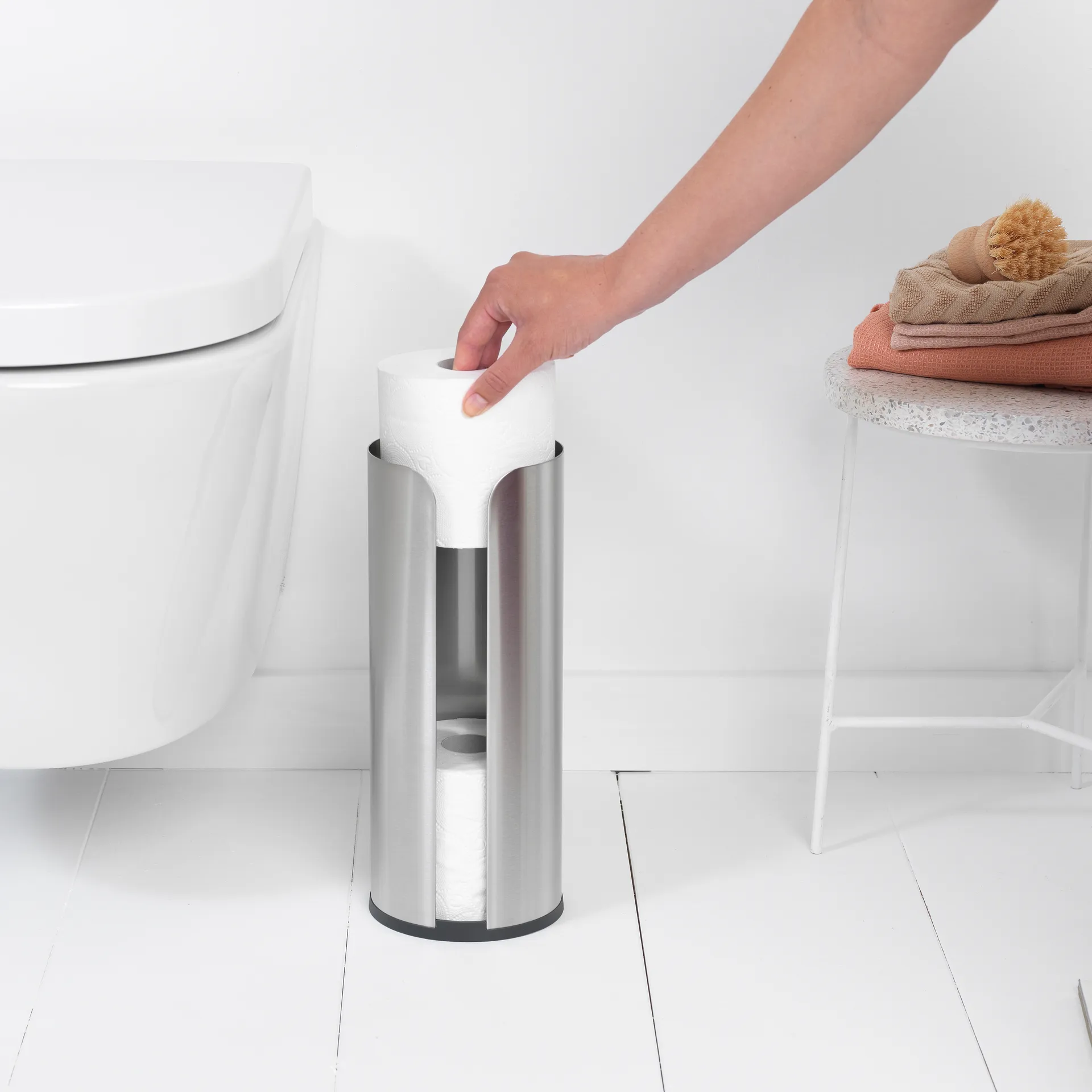 Brabantia toiletpapierhouder voor 3 rollen, Matt steel Brabantia