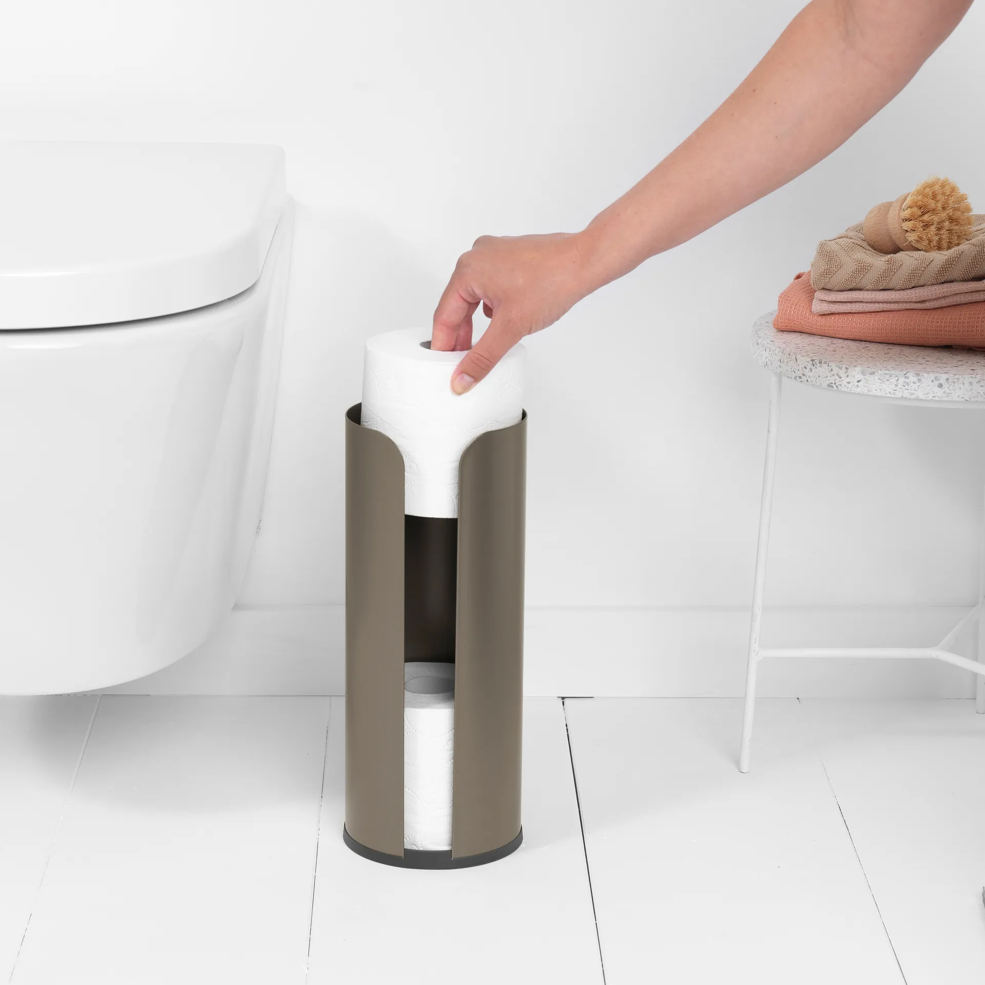 Brabantia toiletpapierhouder voor 3 rollen, Platinum Brabantia