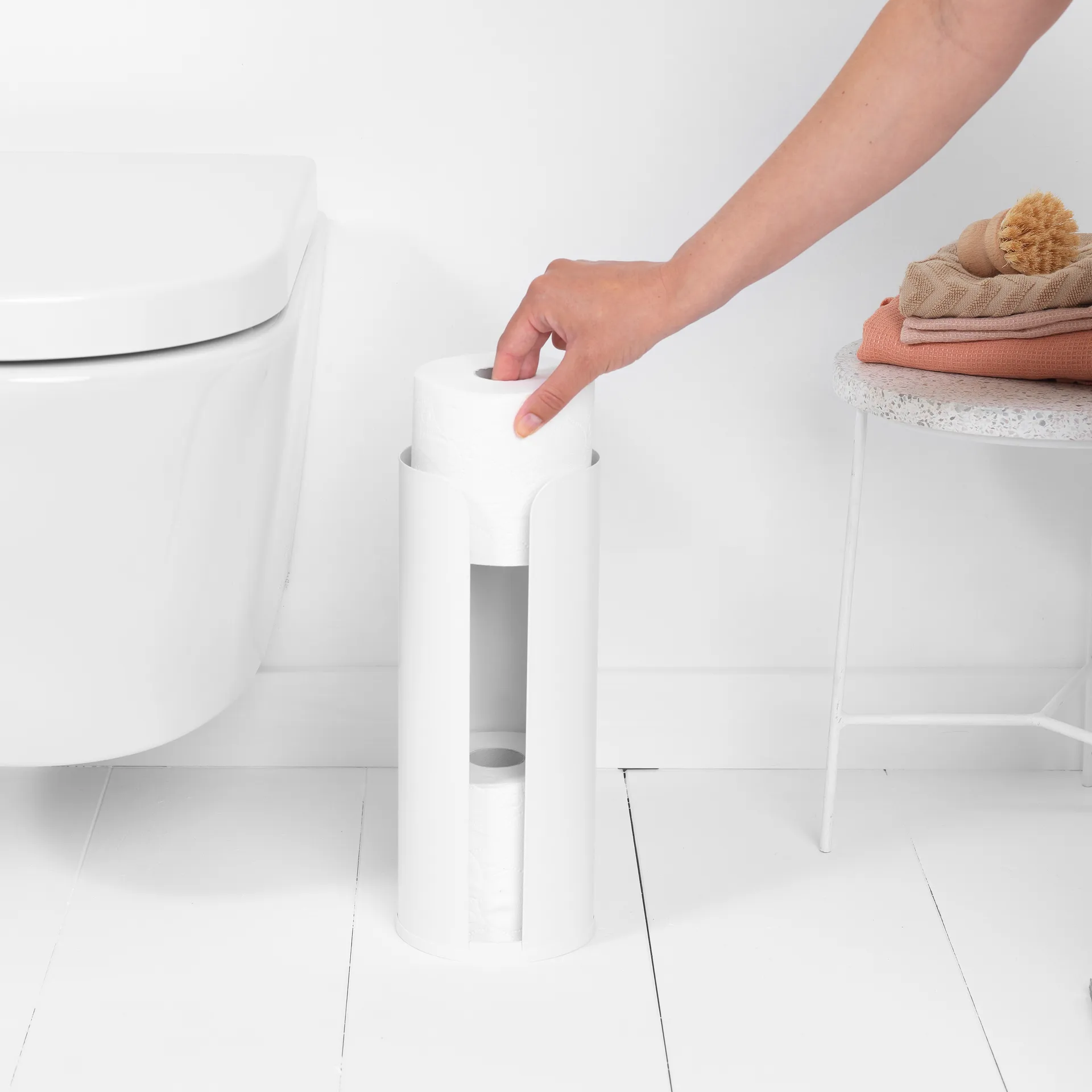 Brabantia toiletpapierhouder voor 3 rollen, White Brabantia