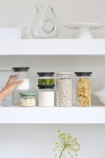 Brabantia voorraadbussen glas 3-pack - Zwart-grijs-groen - Brabantia